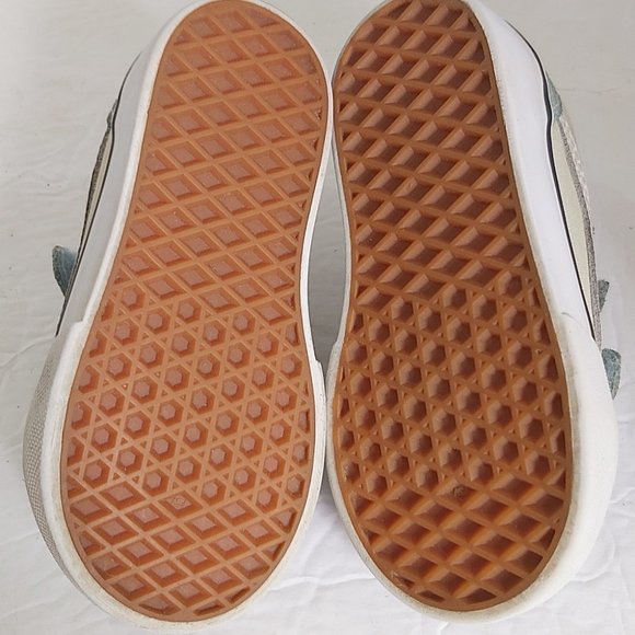 VANS | Toddler Girls Running Shoes Green White Size 5 - Picture 7 of 8